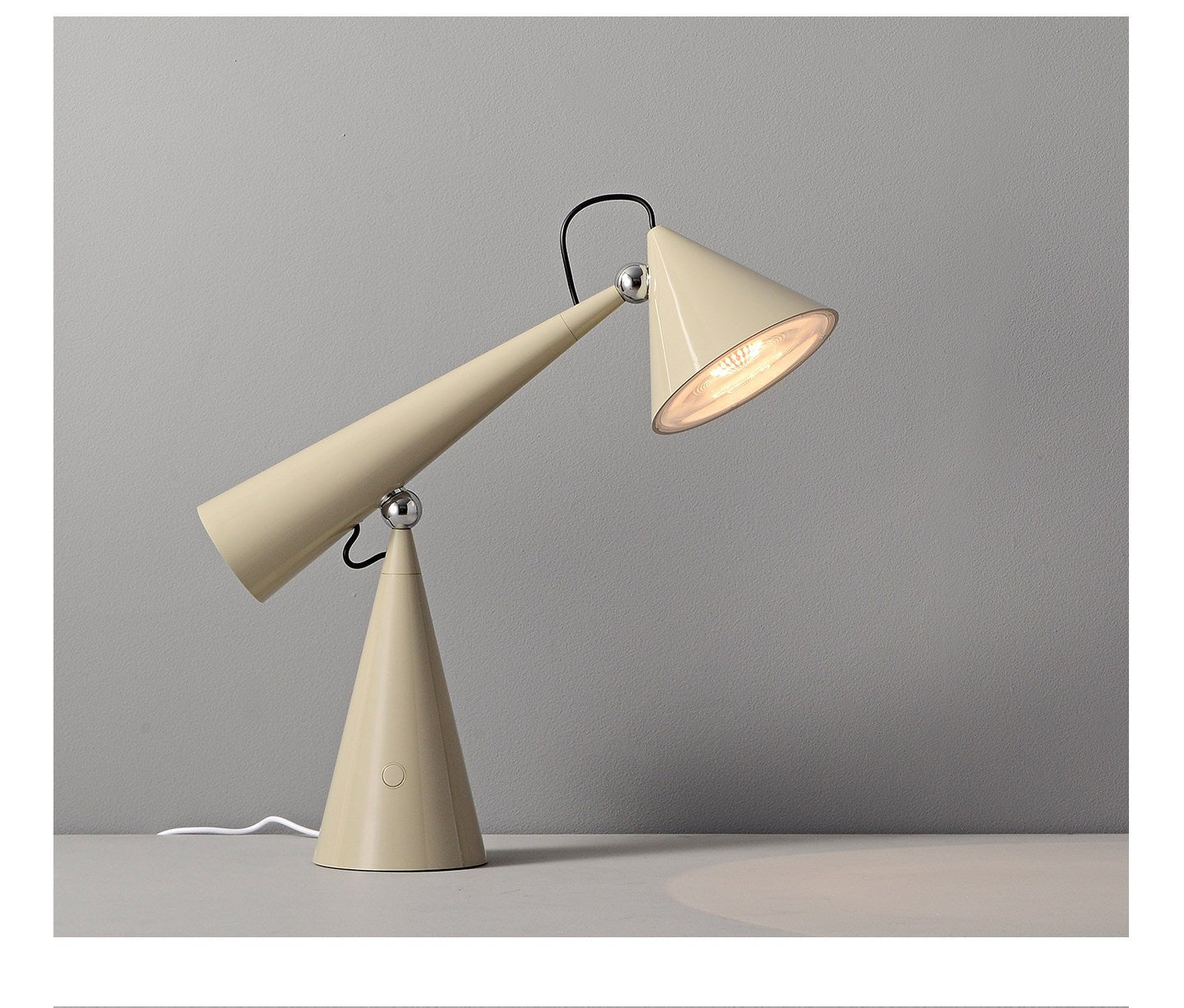 Articulated Cone Table Lamp by Bling Lighting Studio