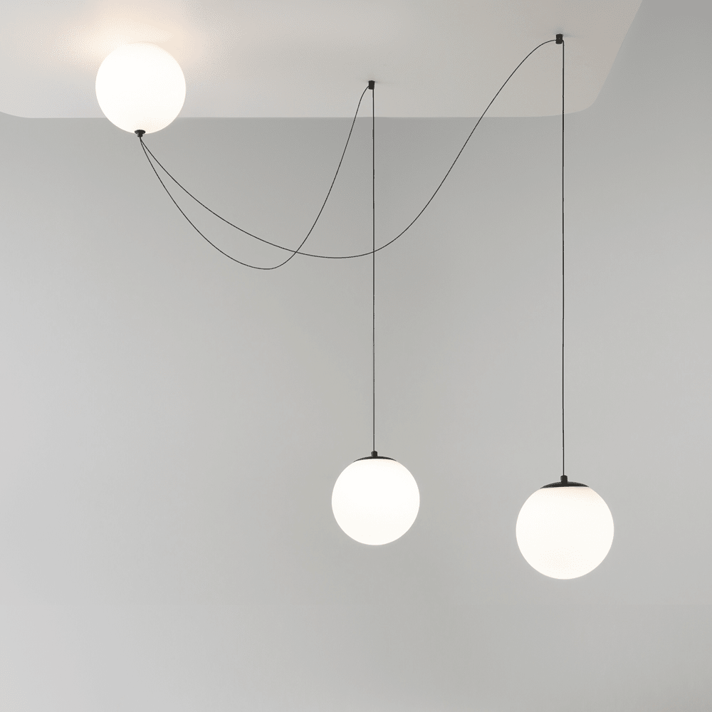 Asteris Multi Globe Pendant Lamp by Bling Lighting Studio