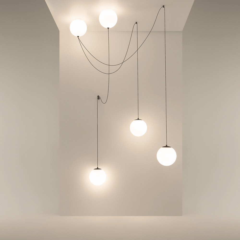 Asteris Multi Globe Pendant Lamp by Bling Lighting Studio
