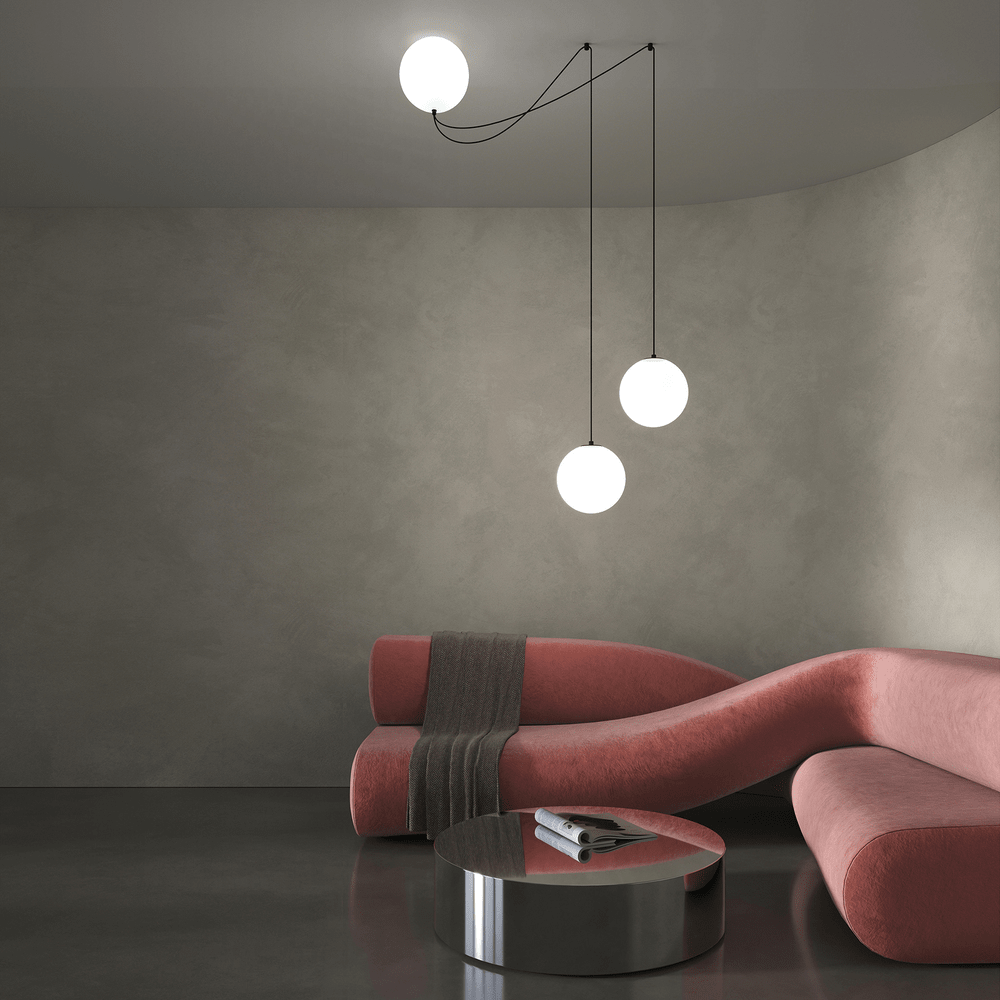 Asteris Multi Globe Pendant Lamp by Bling Lighting Studio