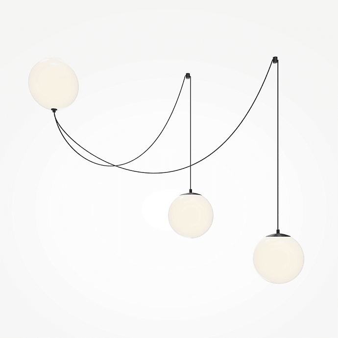 Asteris Multi Globe Pendant Lamp by Bling Lighting Studio