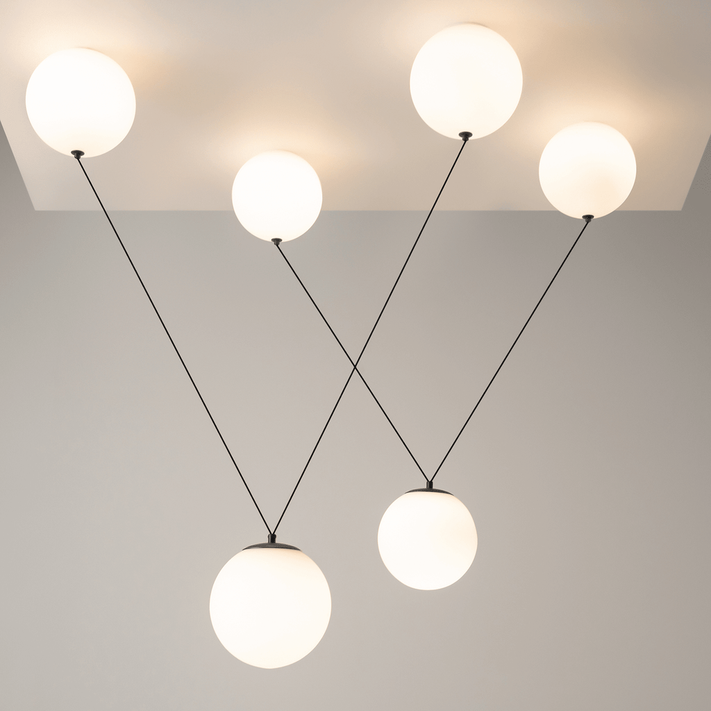 Asteris Multi Globe Pendant Lamp by Bling Lighting Studio