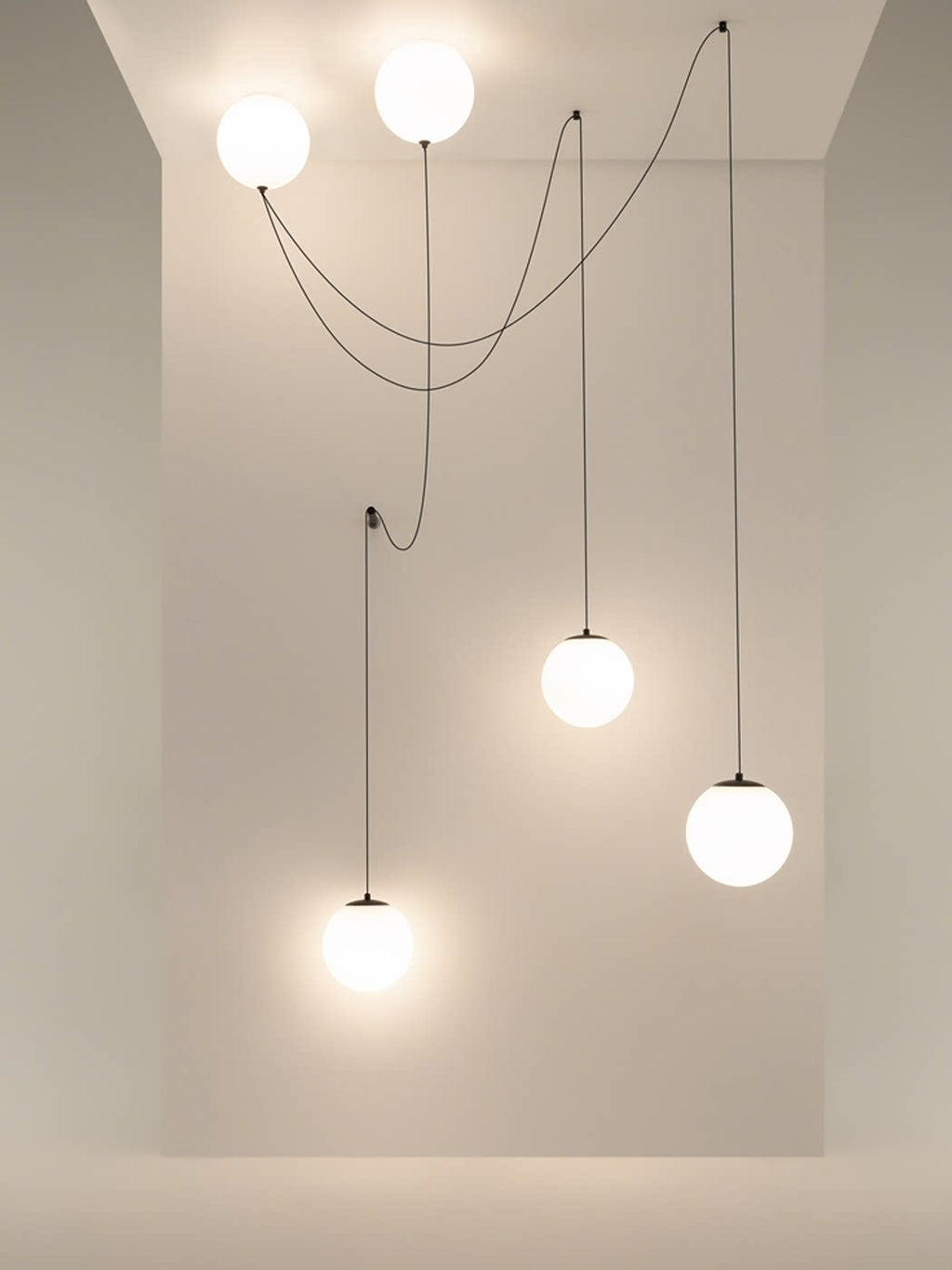 Asteris Multi Globe Pendant Lamp by Bling Lighting Studio