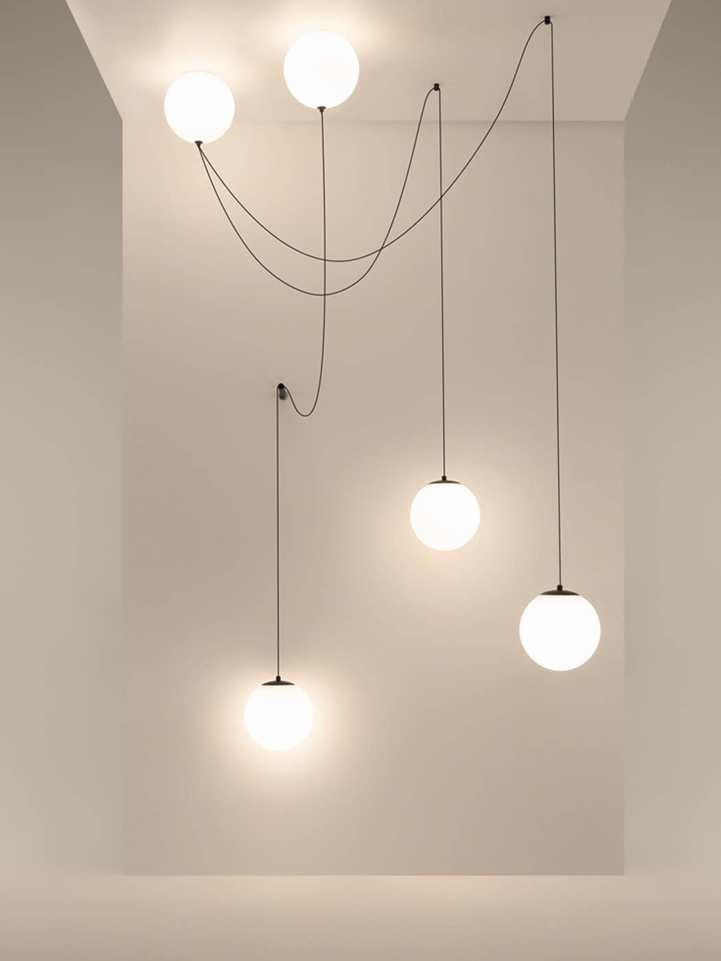 Asteris Multi Globe Pendant Lamp by Bling Lighting Studio