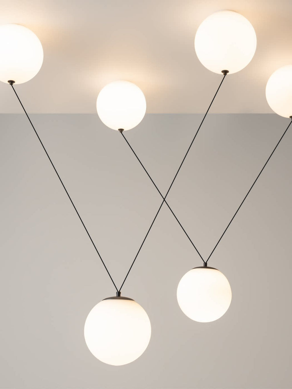 Asteris Multi Globe Pendant Lamp by Bling Lighting Studio