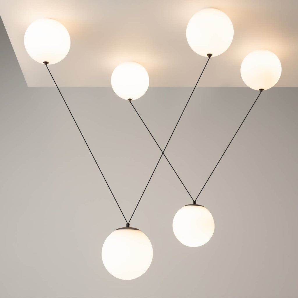 Asteris Multi Globe Pendant Lamp by Bling Lighting Studio