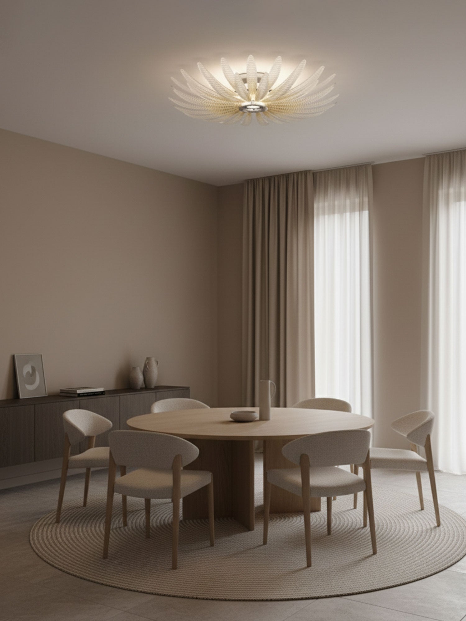 Aurelia Murano Glass Petal Ceiling Light by Bling Lighting Studio