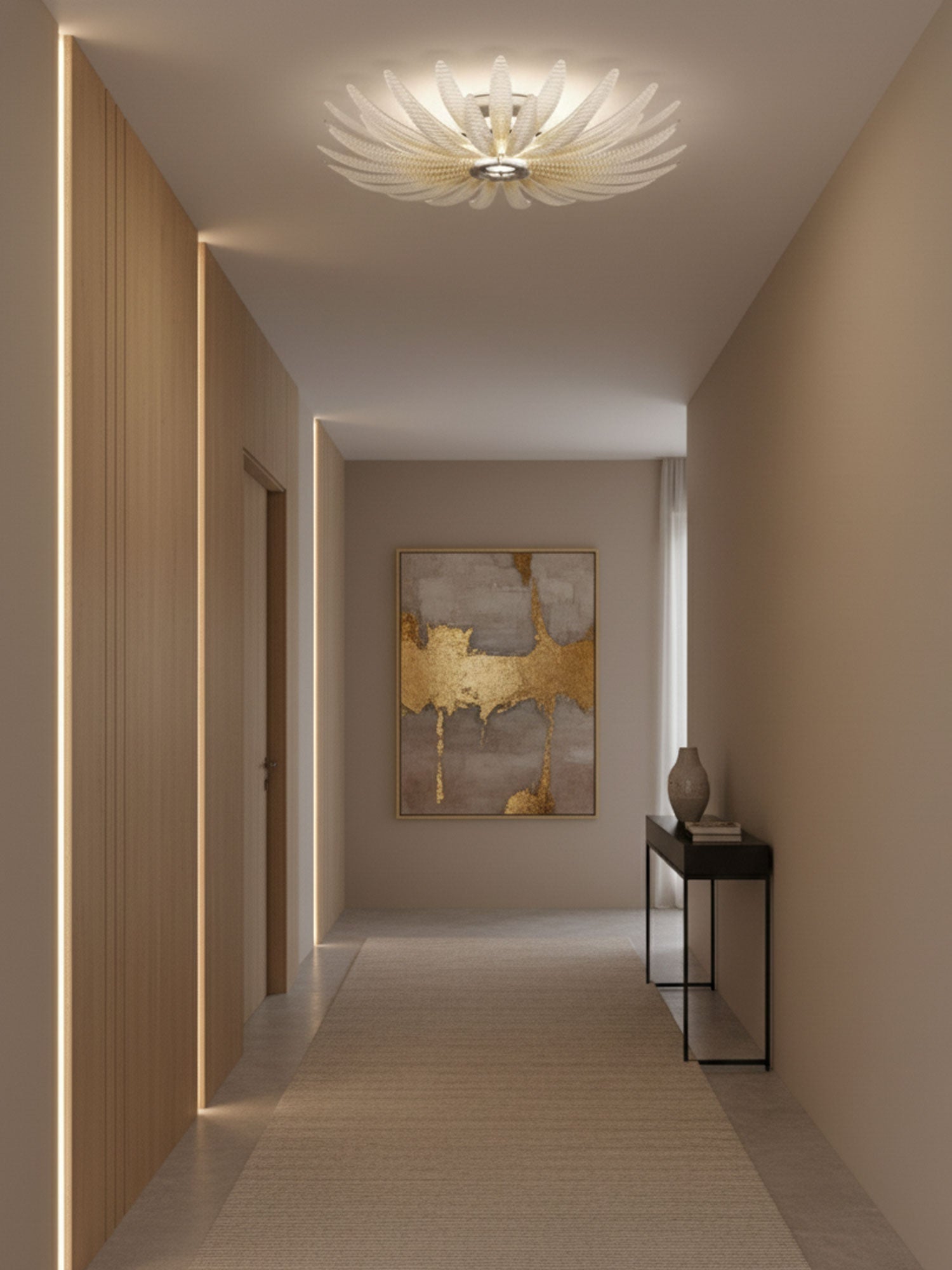 Aurelia Murano Glass Petal Ceiling Light by Bling Lighting Studio
