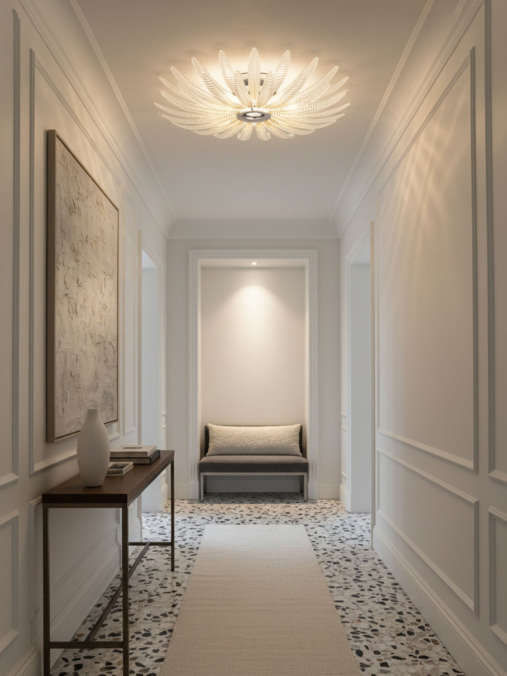 Aurelia Murano Glass Petal Ceiling Light by Bling Lighting Studio