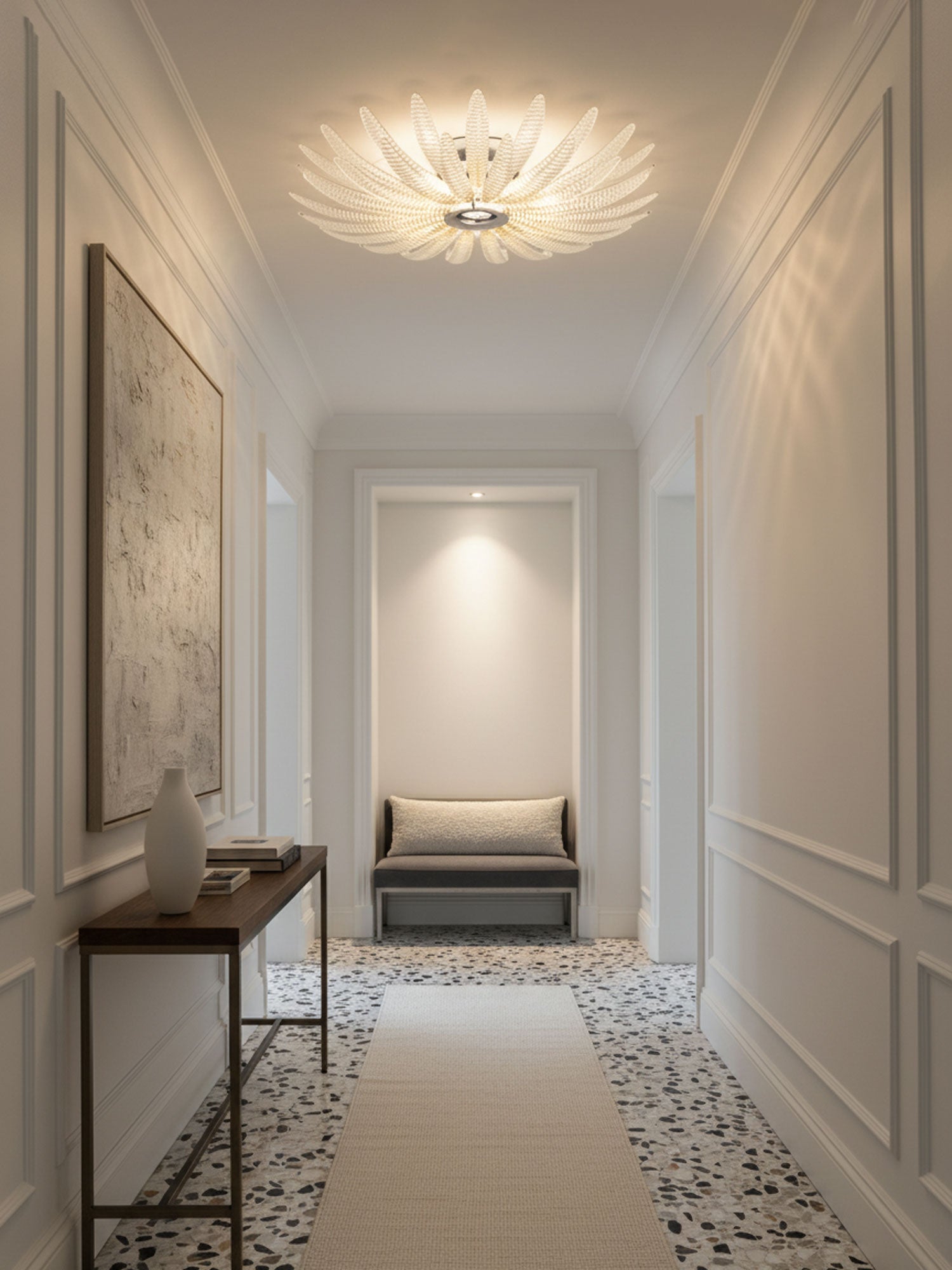 Aurelia Murano Glass Petal Ceiling Light by Bling Lighting Studio