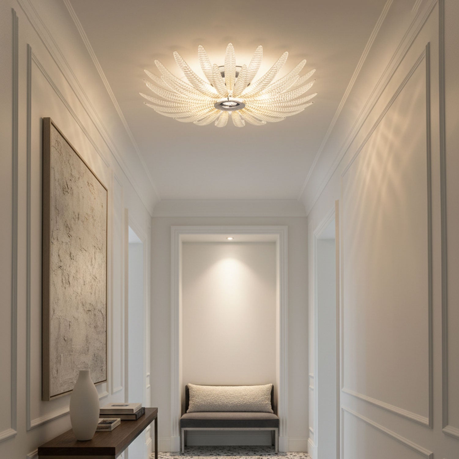 Aurelia Murano Glass Petal Ceiling Light by Bling Lighting Studio