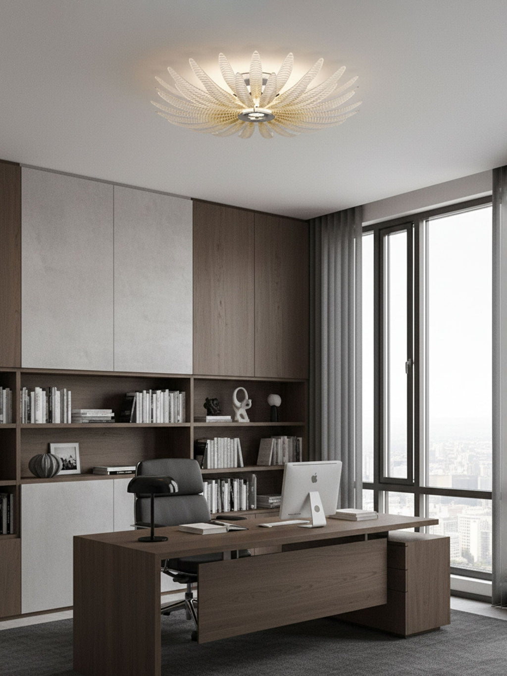Aurelia Murano Glass Petal Ceiling Light by Bling Lighting Studio
