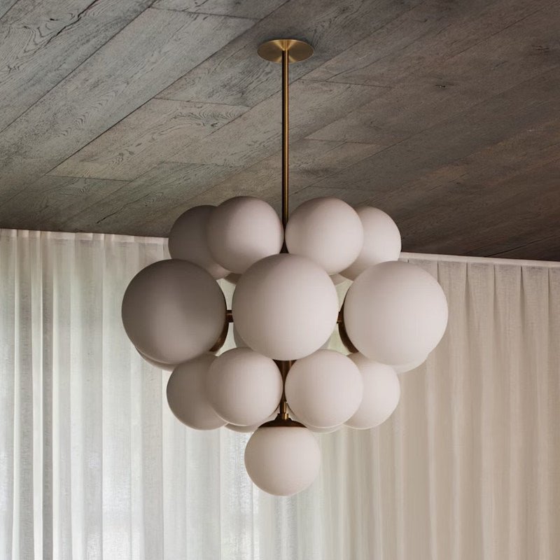 Aurelia Alabaster Cluster Chandelier by Bling Lighting Studio