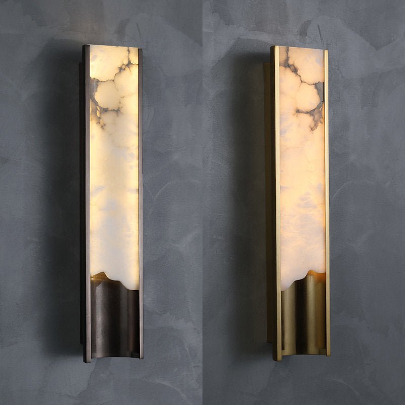 Aurelia Vein Alabaster Wall Light by Bling Lighting Studio