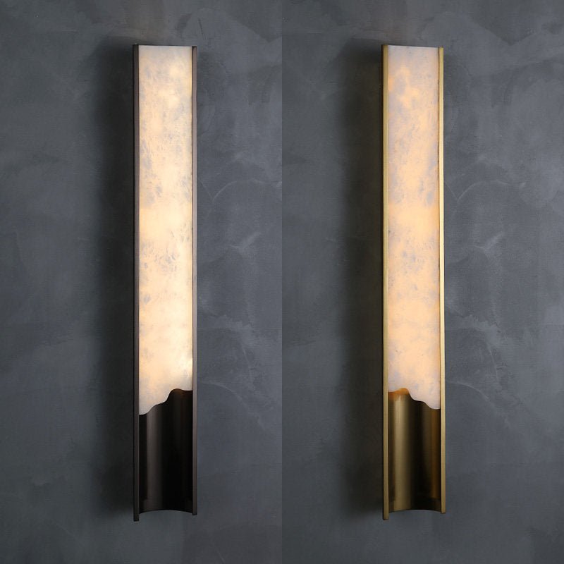 Aurelia Vein Alabaster Wall Light by Bling Lighting Studio