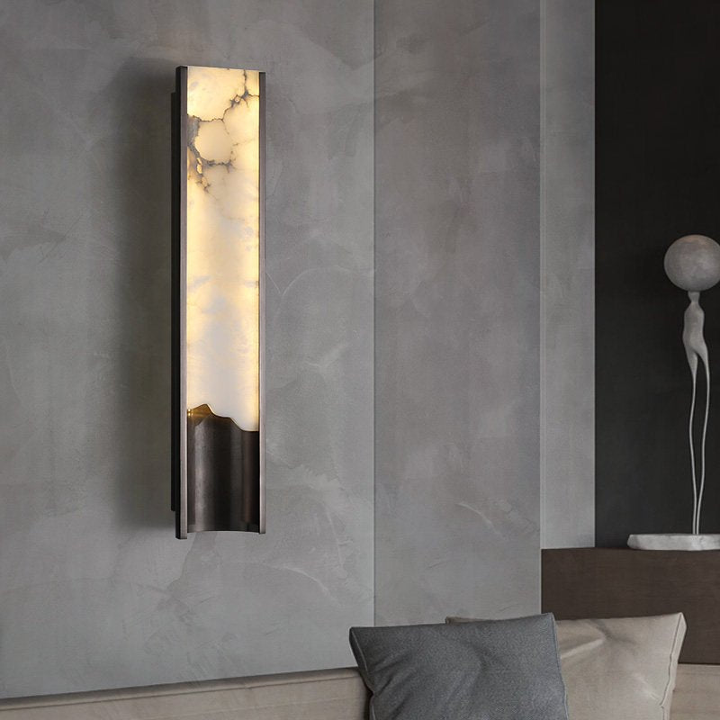 Aurelia Vein Alabaster Wall Light by Bling Lighting Studio