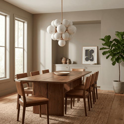 Aurelia Alabaster Cluster Chandelier by Bling Lighting Studio