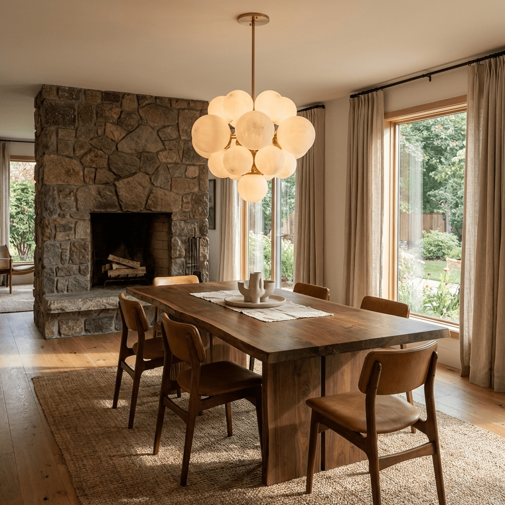 Aurelia Alabaster Cluster Chandelier by Bling Lighting Studio