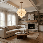Aurelia Alabaster Cluster Chandelier by Bling Lighting Studio