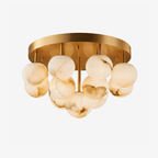 Aurelia Alabaster Globe Ceiling Light by Bling Lighting Studio