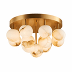 Aurelia Alabaster Globe Ceiling Light by Bling Lighting Studio