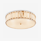 Aurelia Alabaster Ring Ceiling Lamp by Bling Lighting Studio