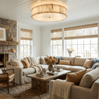 Aurelia Alabaster Ring Ceiling Lamp by Bling Lighting Studio