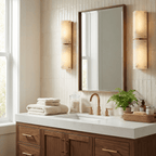 Aurelia Double Panel Alabaster Wall Light by Bling Lighting Studio
