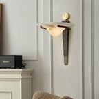 Aurelian Crest Alabaster Wall Sconce by Bling Lighting Studio