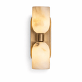 Aurelian Twin Alabaster Wall Light by Bling Lighting Studio