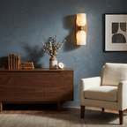 Aurelian Twin Alabaster Wall Light by Bling Lighting Studio