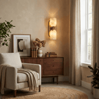 Aurelian Twin Alabaster Wall Light by Bling Lighting Studio