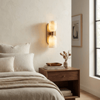 Aurelian Twin Alabaster Wall Light by Bling Lighting Studio