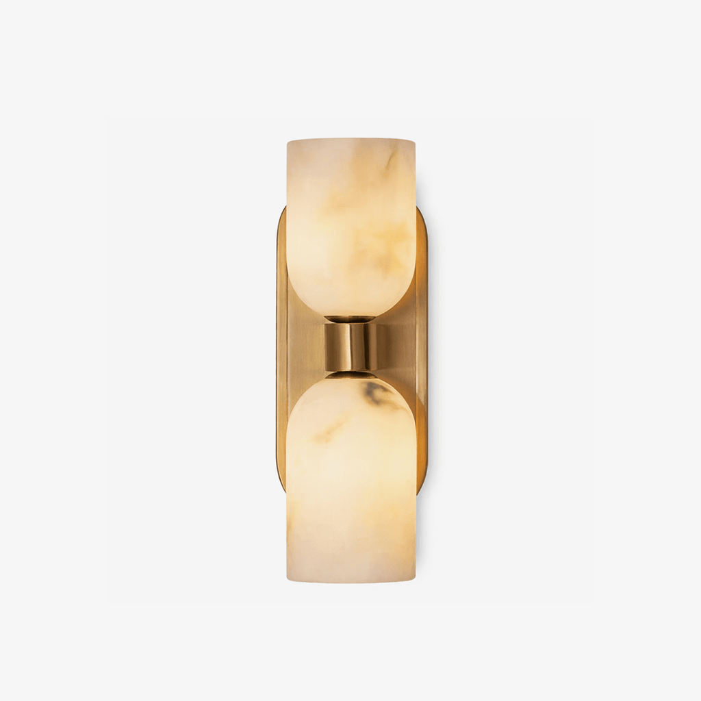 Aurelian Twin Alabaster Wall Light by Bling Lighting Studio
