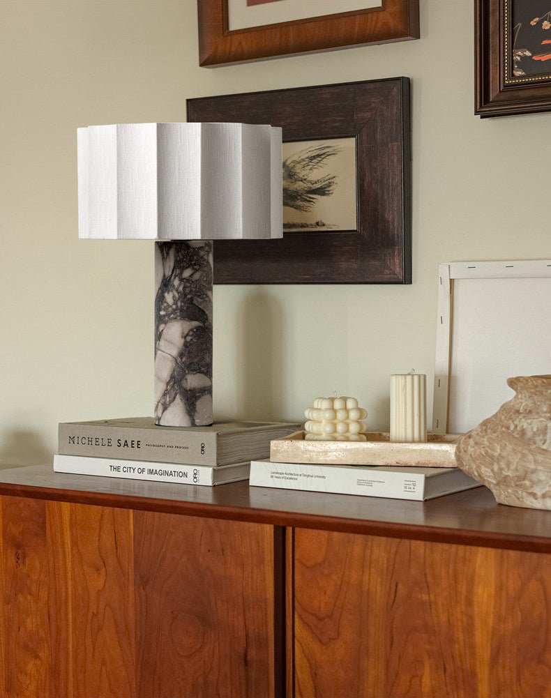 Aurelio Marble Table Lamp by Bling Lighting Studio
