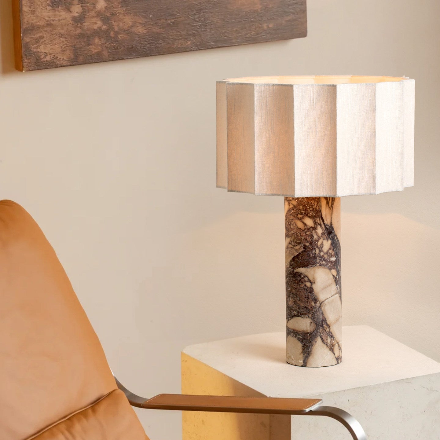 Aurelio Marble Table Lamp by Bling Lighting Studio