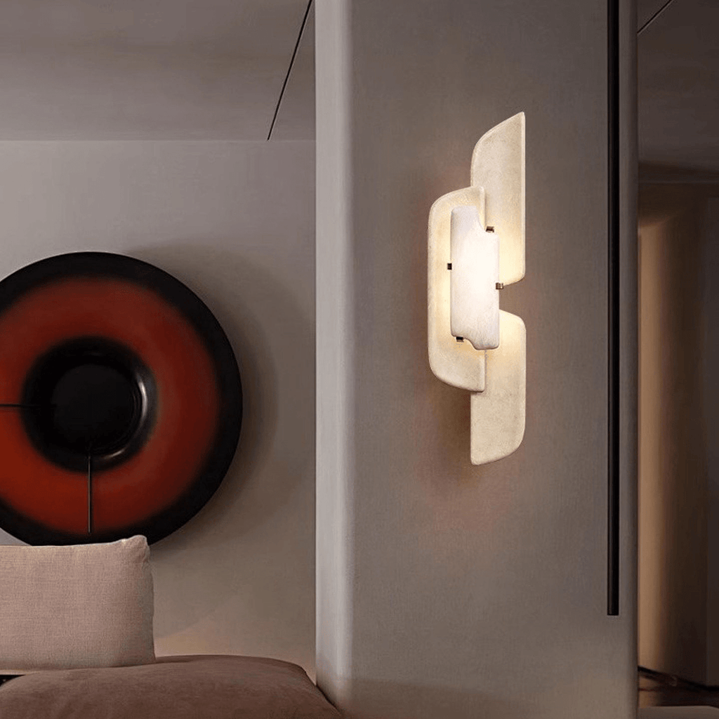 Aurellin Alabaster Sconce by Bling Lighting Studio