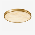 Aureon Alabaster Round Ceiling Lamp by Bling Lighting Studio