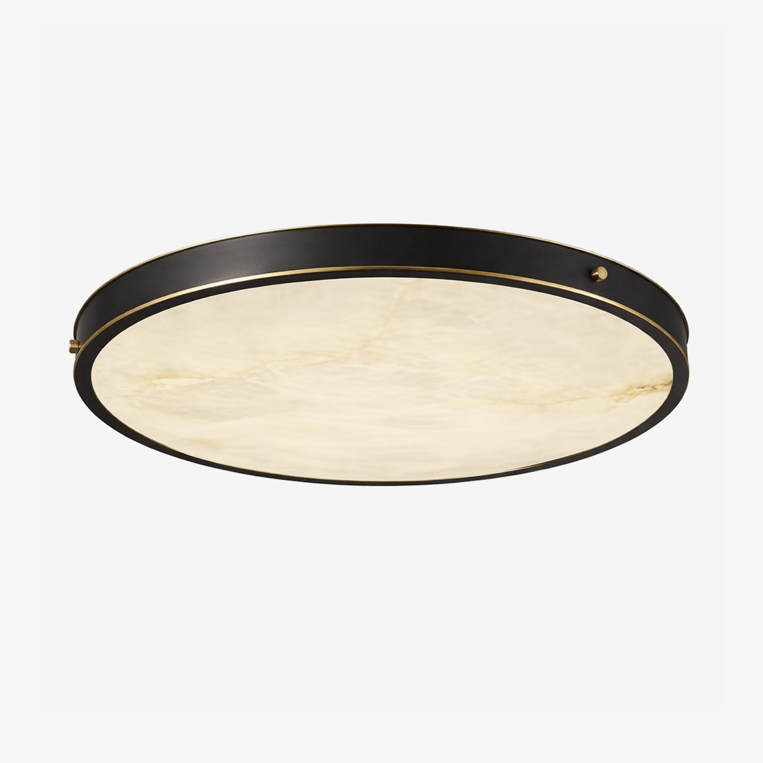 Aureon Alabaster Round Ceiling Lamp by Bling Lighting Studio