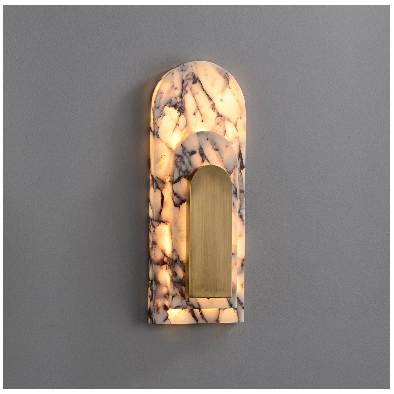 Aurevian Marble Wall Sconce by Bling Lighting Studio