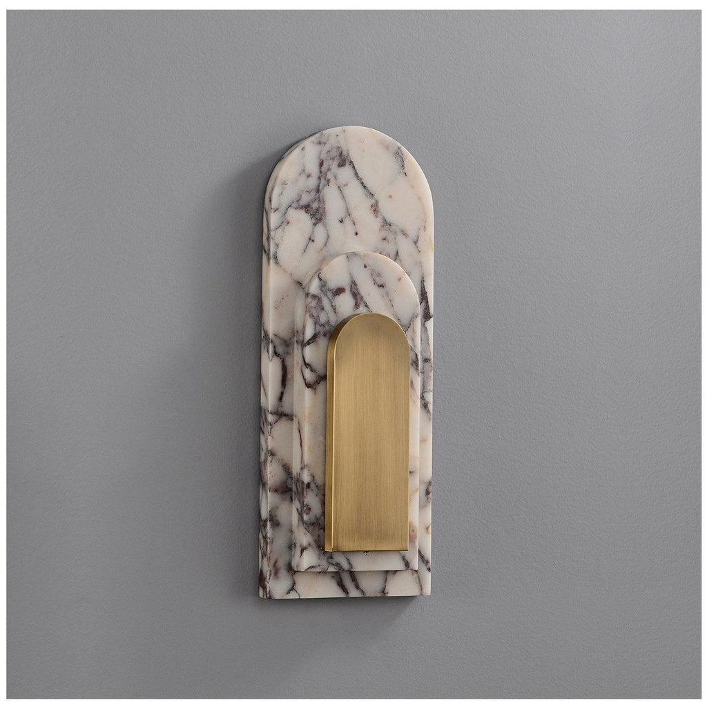 Aurevian Marble Wall Sconce by Bling Lighting Studio