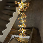 Aurora Branch Staircase Chandelier for high ceiling staircase and foyer lighting