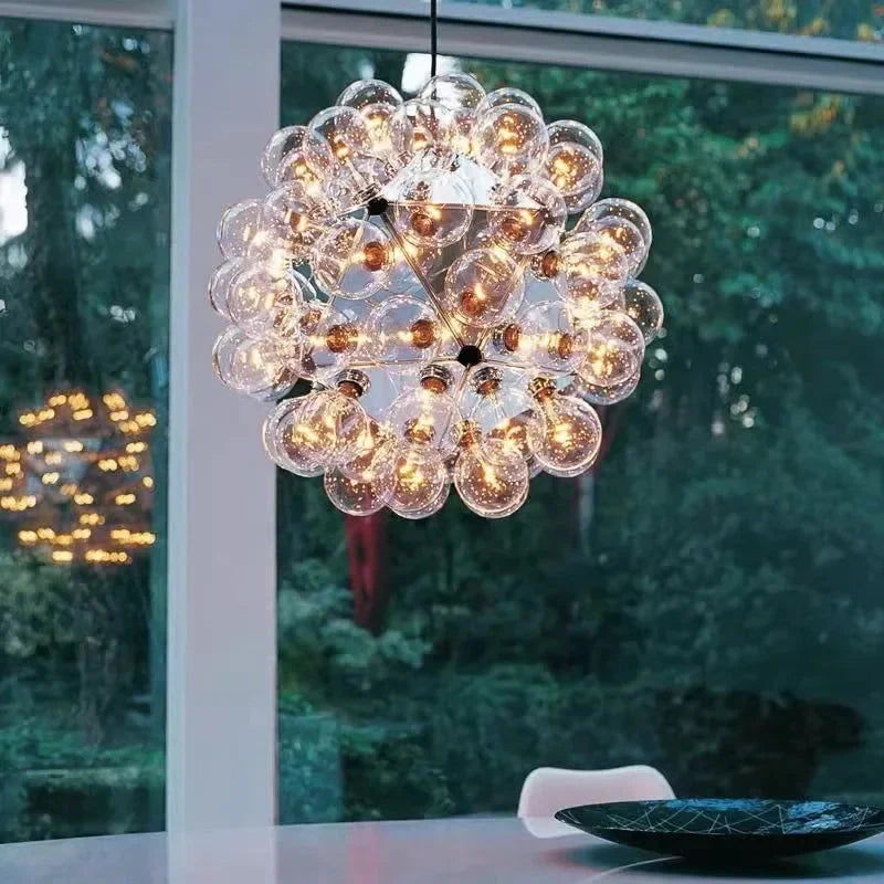 Ayli Clear Glass Bubble Pendant Light - Bling Lighting Studio