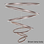 Aysan Modern Ring Chandeliers for high ceiling staircase and foyer lighting