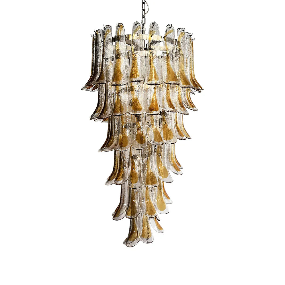 Petals Spiral Murano Transparent Chandelier product image