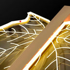 Bely Nordic Gold Long Stairwell Chandelier - Ceiling Light for high ceiling staircase and foyer lighting