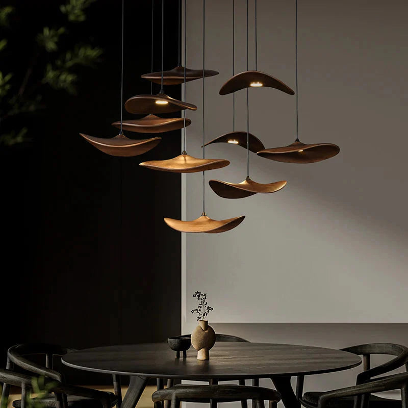 Bidi Multi Light Pendant Chandelier for high ceiling staircase and foyer lighting