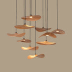 Bidi Multi Light Pendant Chandelier for high ceiling staircase and foyer lighting