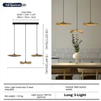 Bidi Multi Light Pendant Chandelier for high ceiling staircase and foyer lighting
