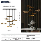 Bidi Multi Light Pendant Chandelier for high ceiling staircase and foyer lighting